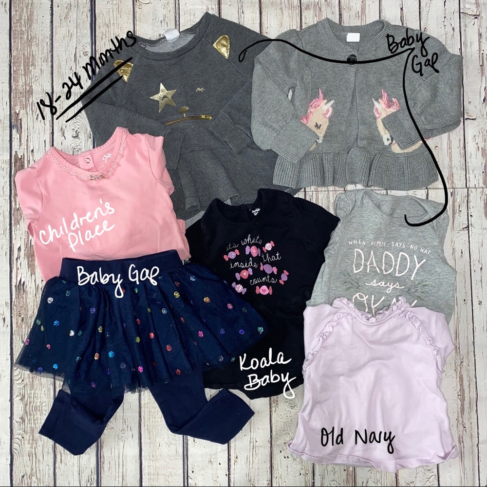 Bundle of Baby Girl Clothes Size 18-24M